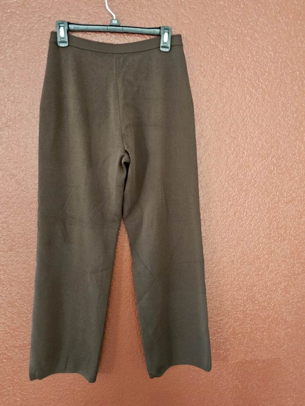 Wide-Leg Bootcut Pants in Dark Brown - Picture 4 of 9